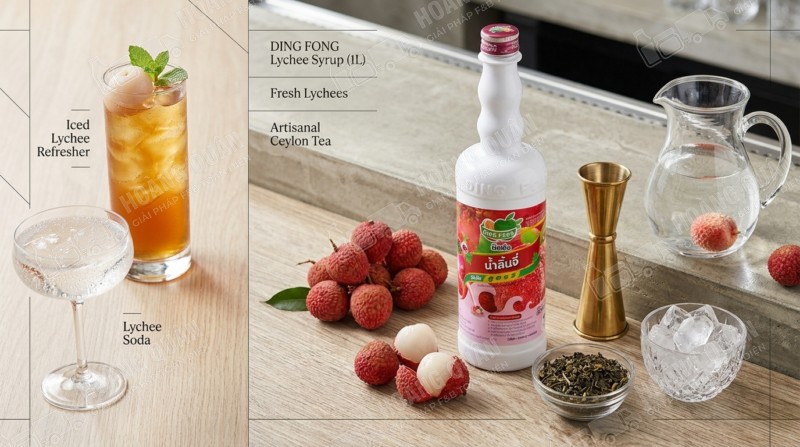 Dingfong- Syrup Thái vị Vải