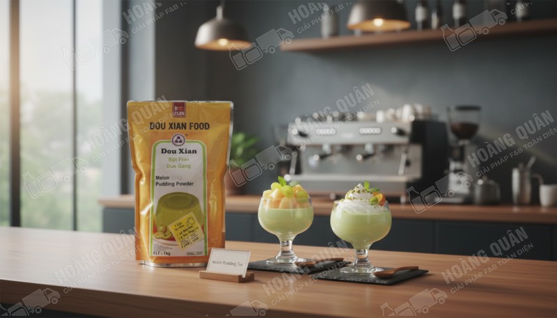 Douxian Bột Pudding Vị Dưa Lưới