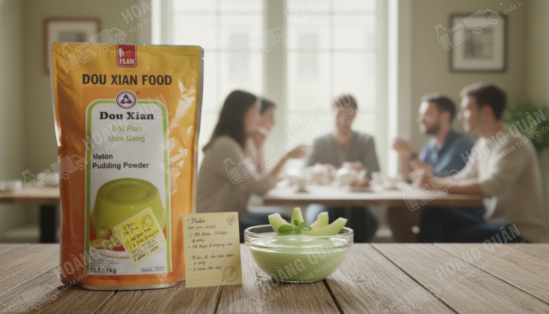 Douxian Bột Pudding Vị Dưa Lưới
