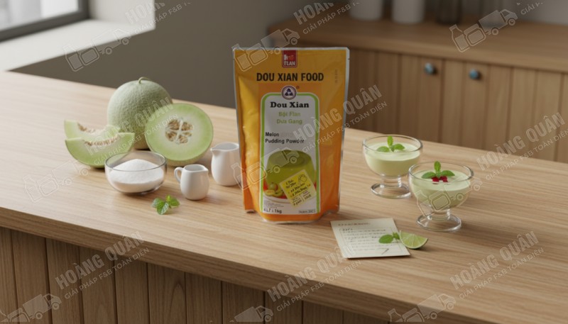 Douxian Bột Pudding Vị Dưa Lưới
