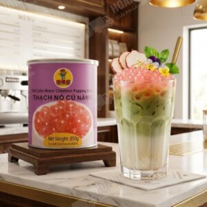 Gấu Lemao Thạch Nổ Củ Năng Hồng