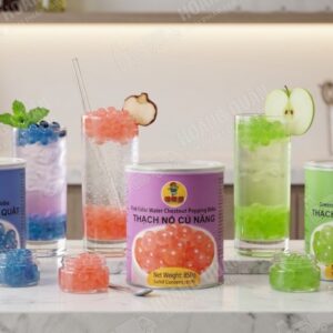 Gấu Lemao Thạch Nổ Củ Năng Hồng