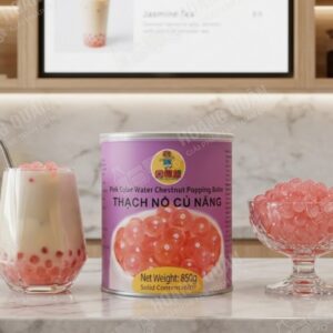 Gấu Lemao Thạch Nổ Củ Năng Hồng