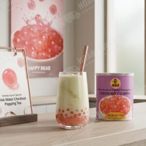 Gấu Lemao Thạch Nổ Củ Năng Hồng