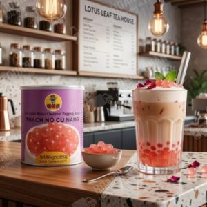 Gấu Lemao Thạch Nổ Củ Năng Hồng