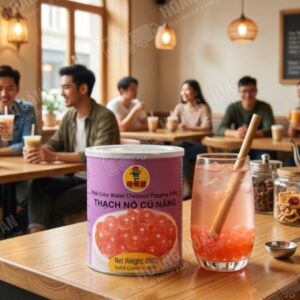 Gấu Lemao Thạch Nổ Củ Năng Hồng