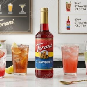Syrup Torani French Strawberry (Vị Dâu) 750ml (12)