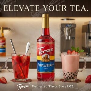 Syrup Torani French Strawberry (Vị Dâu) 750ml (12)