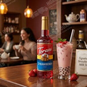 Syrup Torani French Strawberry (Vị Dâu) 750ml (12)