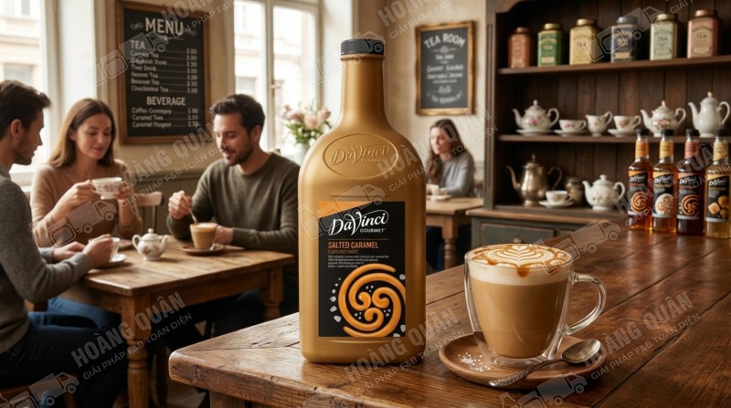 People enjoying coffee in café