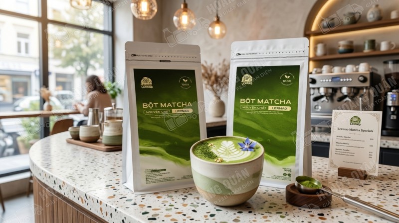 Bột matcha nguyên chất gấu lermao 500g