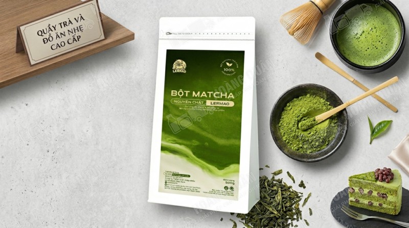 Bột matcha nguyên chất gấu lermao 500g