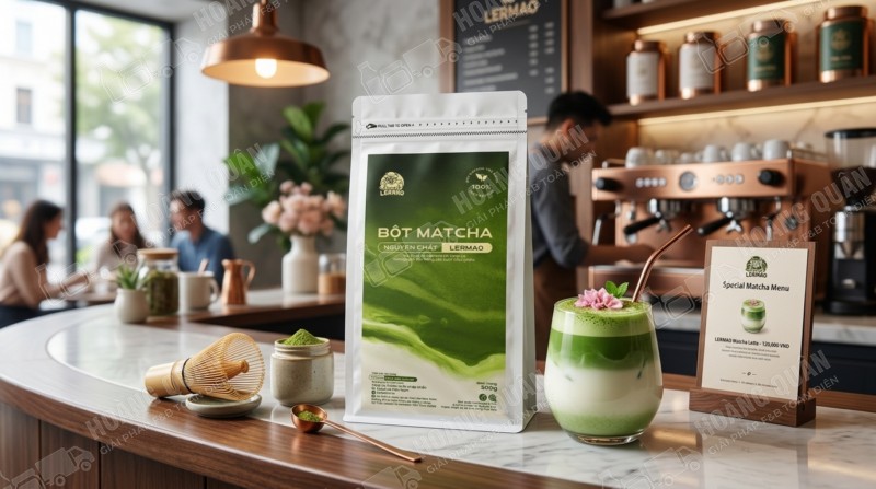 Bột matcha nguyên chất gấu lermao 500g