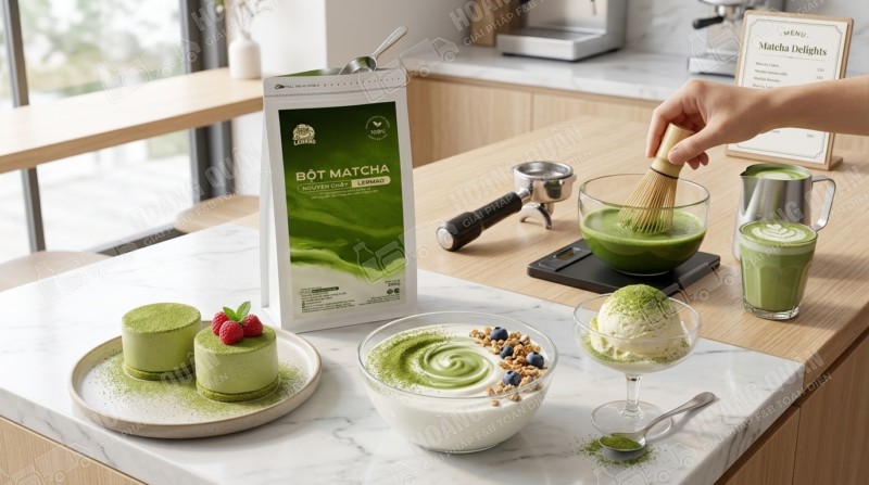 Bột matcha nguyên chất gấu lermao 500g