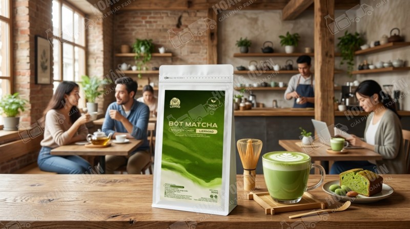 Bột matcha nguyên chất gấu lermao 500g