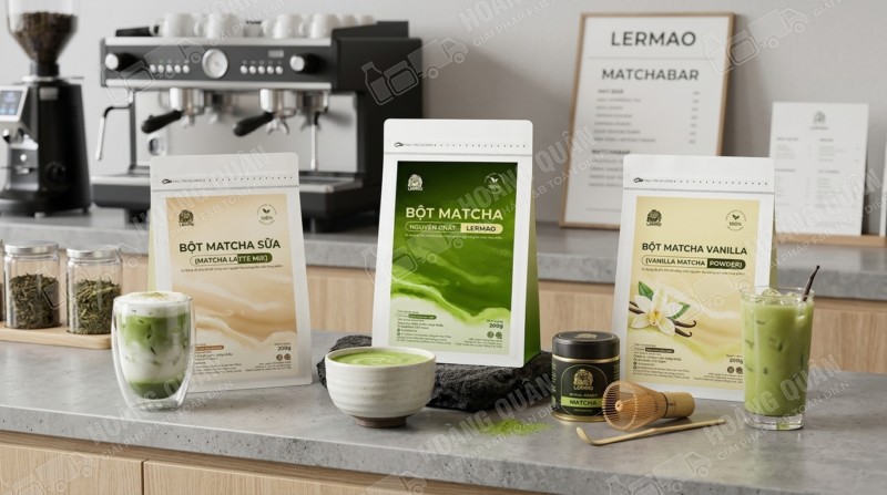 Bột matcha nguyên chất Gấu Lermao