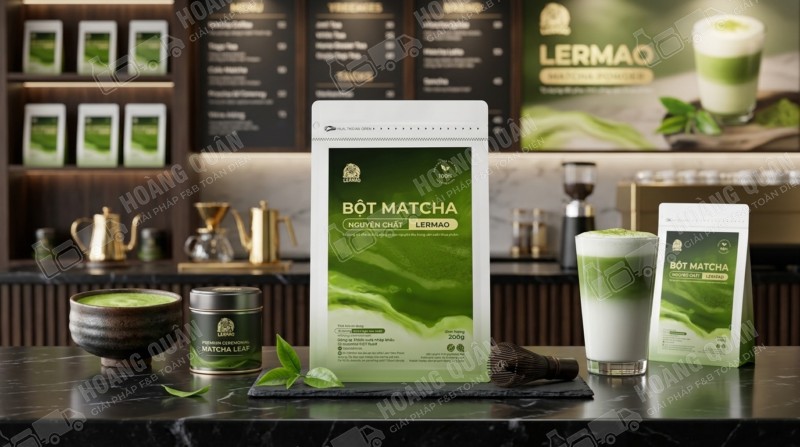 Bột matcha nguyên chất Gấu Lermao