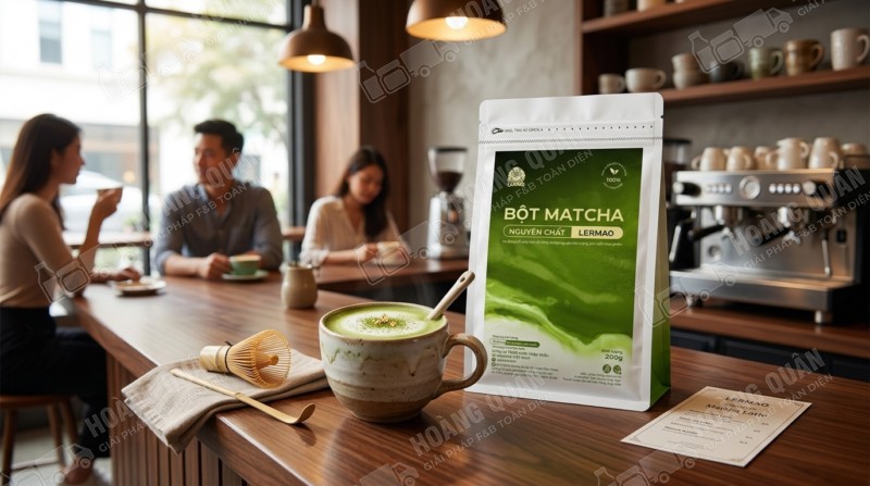 Bột matcha nguyên chất Gấu Lermao