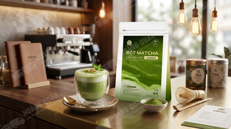 Bột matcha nguyên chất Gấu Lermao