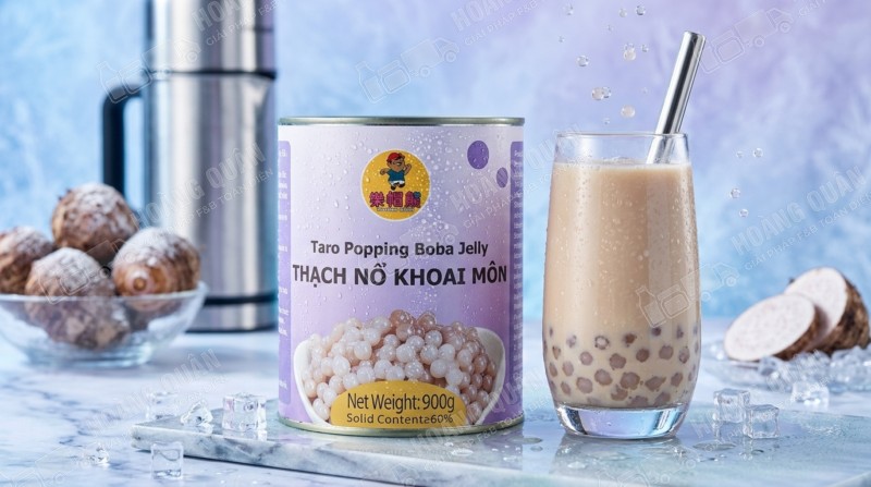 Thạch nổ khoai môn gấu lermao