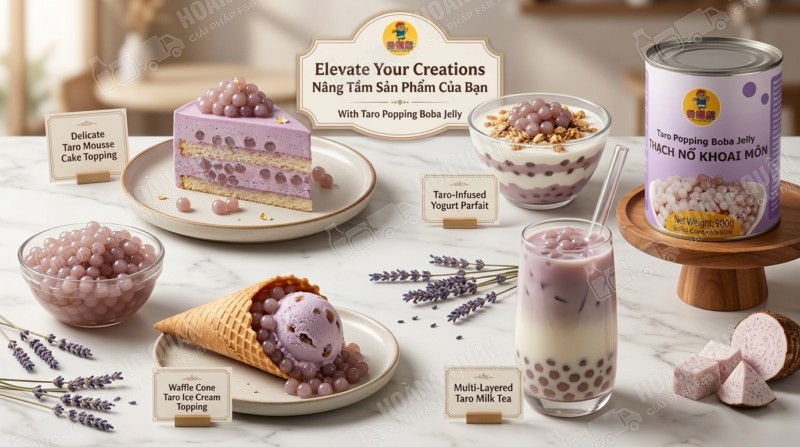 Thạch nổ khoai môn gấu lermao