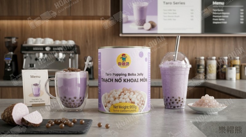 Thạch nổ khoai môn gấu lermao