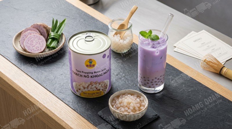 Thạch nổ khoai môn gấu lermao