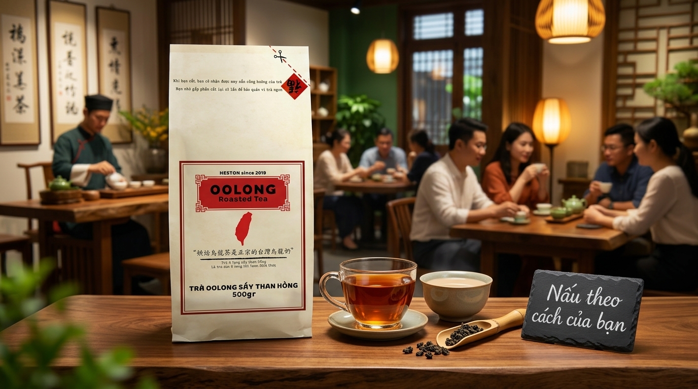 Trà ô Long sấy than hồng Heston