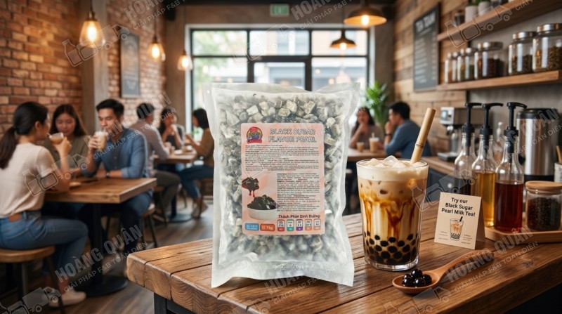 Trân châu bánh bò Gấu Lermao