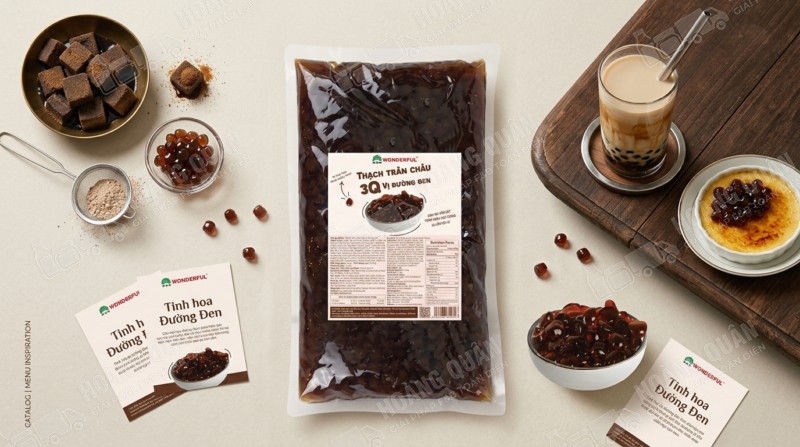 Trân Châu 3Q Caramel Wonderful 2Kg (6 Túi/Thùng) - Ảnh 8
