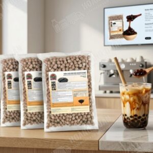 Gấu Lermao Trân Châu Nấu Caramel