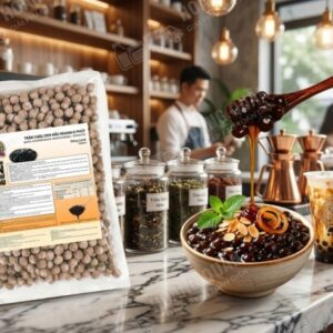 Gấu Lermao Trân Châu Nấu Caramel