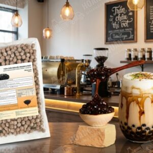 Gấu Lermao Trân Châu Nấu Caramel