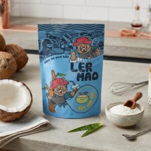 Gấu Lermao Bột Foam Vị Dừa
