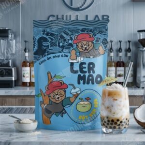 Gấu Lermao Bột Foam Vị Dừa