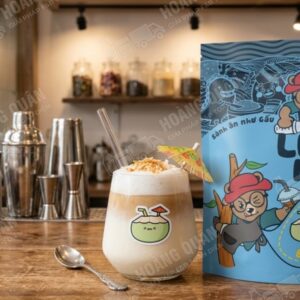 Gấu Lermao Bột Foam Vị Dừa