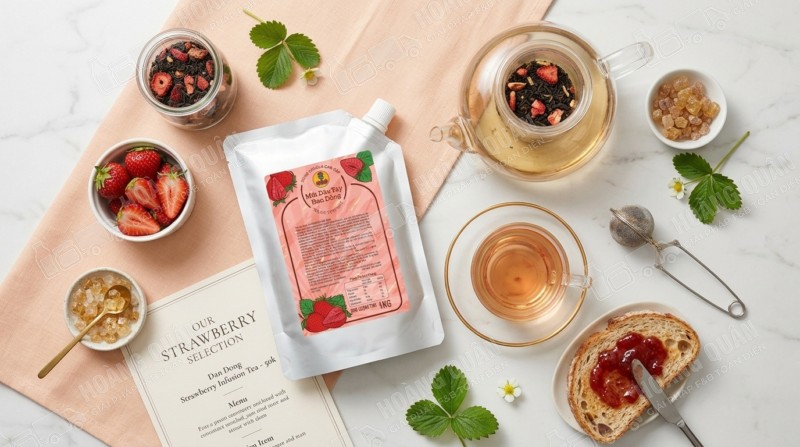 Gấu Lermao- Mứt Dâu Đan Đông 1kg