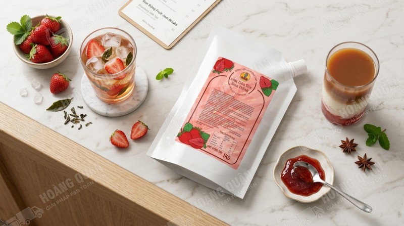 Gấu Lermao- Mứt Dâu Đan Đông 1kg