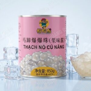 Thạch Nổ Củ Năng Thủy Tinh Gấu Lermao