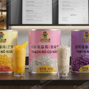 Thạch Nổ Củ Năng Thủy Tinh Gấu Lermao