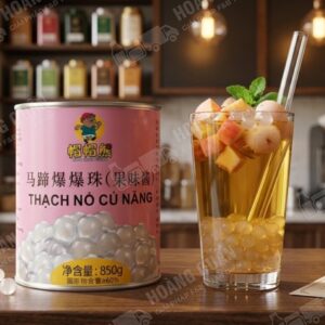 Thạch Nổ Củ Năng Thủy Tinh Gấu Lermao
