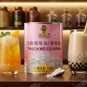 Thạch Nổ Củ Năng Thủy Tinh Gấu Lermao