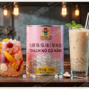 Thạch Nổ Củ Năng Thủy Tinh Gấu Lermao