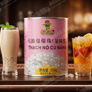 Thạch Nổ Củ Năng Thủy Tinh Gấu Lermao
