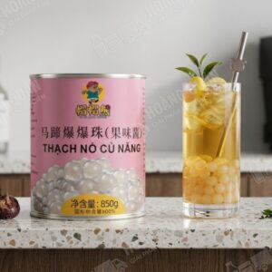 Thạch Nổ Củ Năng Thủy Tinh Gấu Lermao