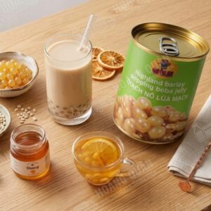 Thạch Nổ Lúa Mạch Gấu Lermao 850g
