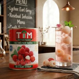 Tim Vải Thiều Ngâm Nước Đường
