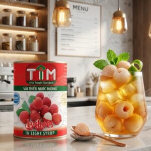 Tim Vải Thiều Ngâm Nước Đường