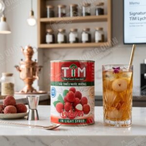 Tim Vải Thiều Ngâm Nước Đường
