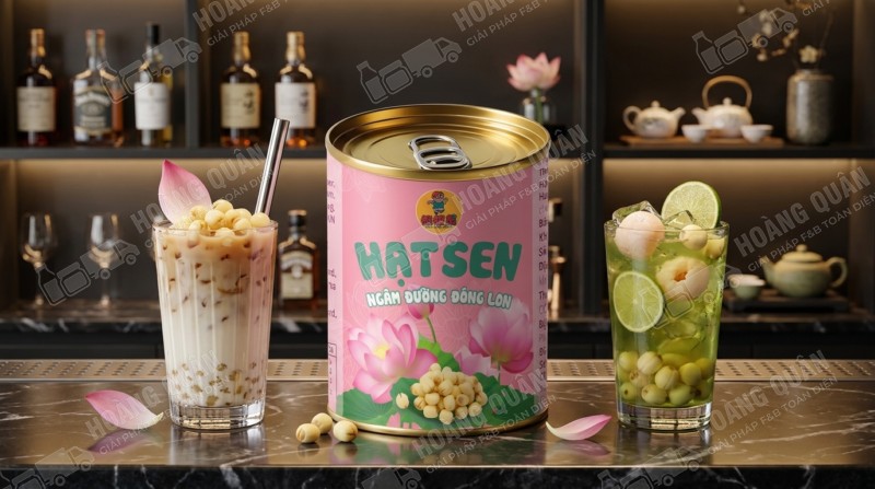 Hạt sen ngâm nước đường Gấu Lermao